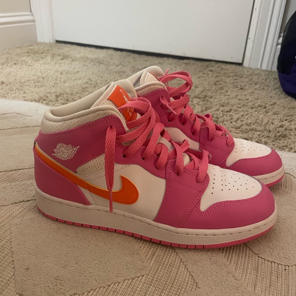 pinksicle orange jordan 1 hightops